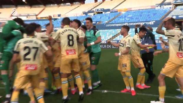 RCD Espanyol celebrate their promotion